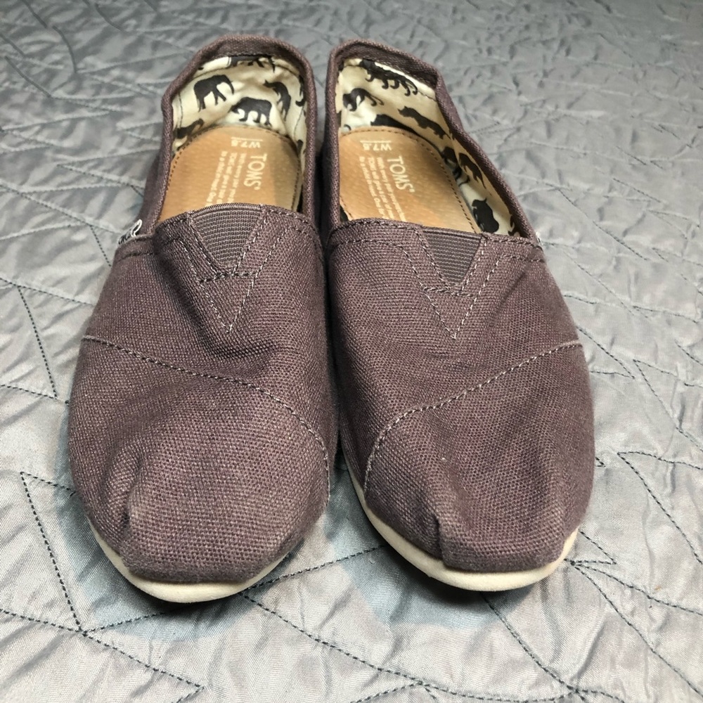 TOMS | Ash Canvas Shoes Slip On 7.5